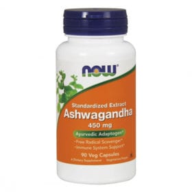 Ashwagandha 450mg, 90 Cáps – NOW