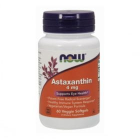 Astaxanthin, 60 cáps vegetais – NOW