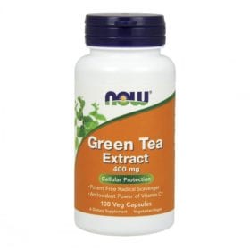 Extracto de Chá Verde: Green Tea Extract, 100cáp. - NOW