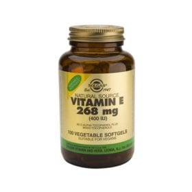 Vitamina E, 268mg, 400UI, 100 cáps. - Solgar