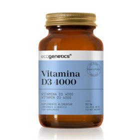 Vitamina D3 4000ui, 60 Cáps - Ecogenetics N