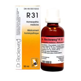 R31, gota(s) 50ml - Anemia, Falta de Apetite e Insuficiência Hepato-Biliar Dr. Reckeweg