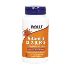 Vitamina D3 1.000 u.i. + Vitamin k2 45 mg - 120 Caps - Now