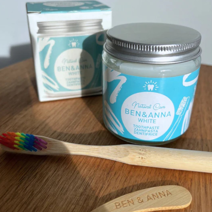 Dentífrico Natural White, Sem flúor, 100ml - Ben & Anna - Image 2
