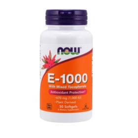 Vitamina E 1000, 50 Cáps – NOW