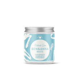 Dentífrico Natural White, Sem flúor, 100ml - Ben & Anna