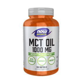 MCT Oil (1000mg), 150 Cáps - NOW