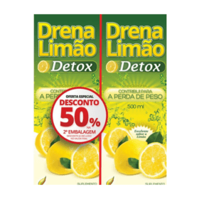 Drena+ Limão Detox, 2x500ml - C.H.I. - Produto com consumo preferencial até 04/2025