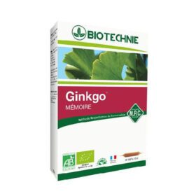 Ginkgo Biloba Bio, 20 amp - Biotechnie