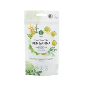 Champô em pastilhas Tonic - 100% Natural, 24 pastilhas - Ben & Anna