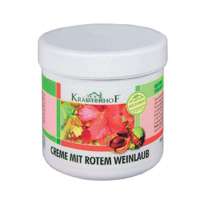Creme Mit Rotem Weinlaub (Bein Und Venen), 250ml -Kräuterhof®- Asam  Betriebs GMBH - Natura24