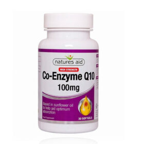 Co-Enzima Q10 100 Mg, 30 Softgels - Natures Aid