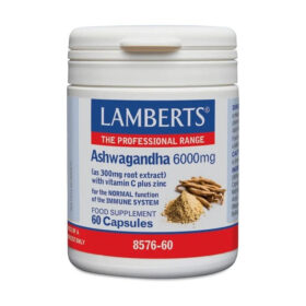 Ashwagandha 6000 Mg, 60 Cáps. - Lamberts
