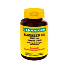 Flaxseed Oil 1000mg, 60 Soft - Good Care