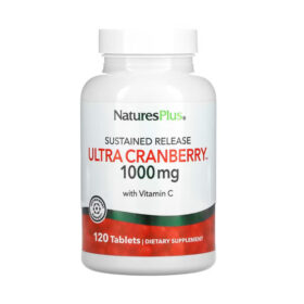 Ultra Cranberry de Liberação Gradual, 1.000 mg, 120 Comp - Natures Plus