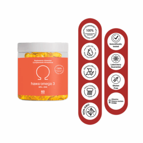 Hawa Omega 3 (EPA+DHA), 60 Cáps - Hawa Pharma