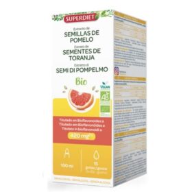 Extrato de sementes de Toranja Bio, 100ml - Superdiet - Produto com consumo preferencial até 31/05/2025