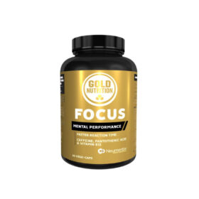 Focus, 60 Veg. Cáps. - Gold Nutrition - Produto com consumo preferencial até 31/03/2025