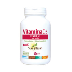 Vitamina D3 2500UI, 60 cáps - Sura Vitasan