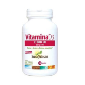 Vitamina D3 2500UI, 120 cáps - Sura Vitasan