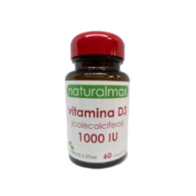 Naturalmax Vitamina D3 1000IU, 60 comp. - Natural e Eficaz