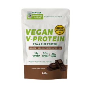 Vegan V-Protein Chocolate, 240Gr. - Gold Nutrition