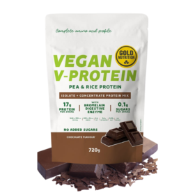 Vegan V-Protein Chocolate, 720Gr. - Gold Nutrition