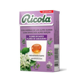 Rebuçados S/Açúcar Ervas Suíças E Flor Sabugueiro, 50g - Ricola