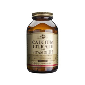 Citrato de Cálcio + Vitamina D3, 240 Comp- Solgar