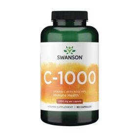 Vitamina C-1000 C/Roseira Brava, 90 Cápsulas - Swanson