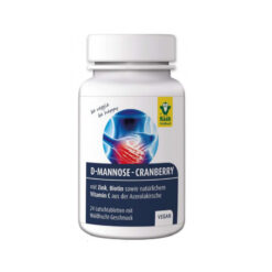 D-Manose e Arando Vermelho, 24 Pastilhas Para Chupar. - Raab Vitalfood