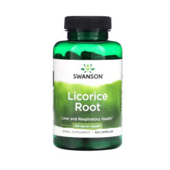 Raiz de Alcaçuz (Licorice), 450 mg, 100 Cápsulas