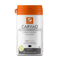 Carvão Ativo Plus,70 cápsulas - Biofil