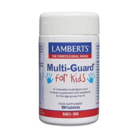 Multi-Guard Crianças 100 Comp. Mastigáveis - Lamberts