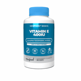 Vitamina E 400 IU, 60 Cáps - NewFood