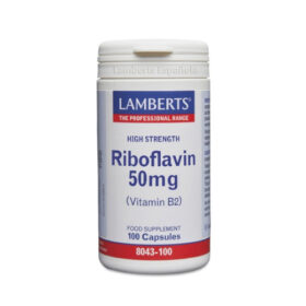 Riboflavina 50mg (Vitamin B2), 100 comp. – Lamberts